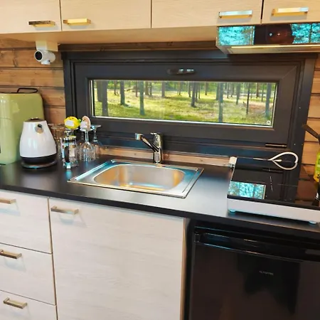 Borealis Village 5 With A Nature View, Fireplace, Sauna, Kitchen Holiday home *