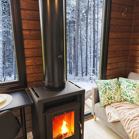 Borealis Village 5 With A Nature View, Fireplace, Sauna, Kitchen Holiday home *